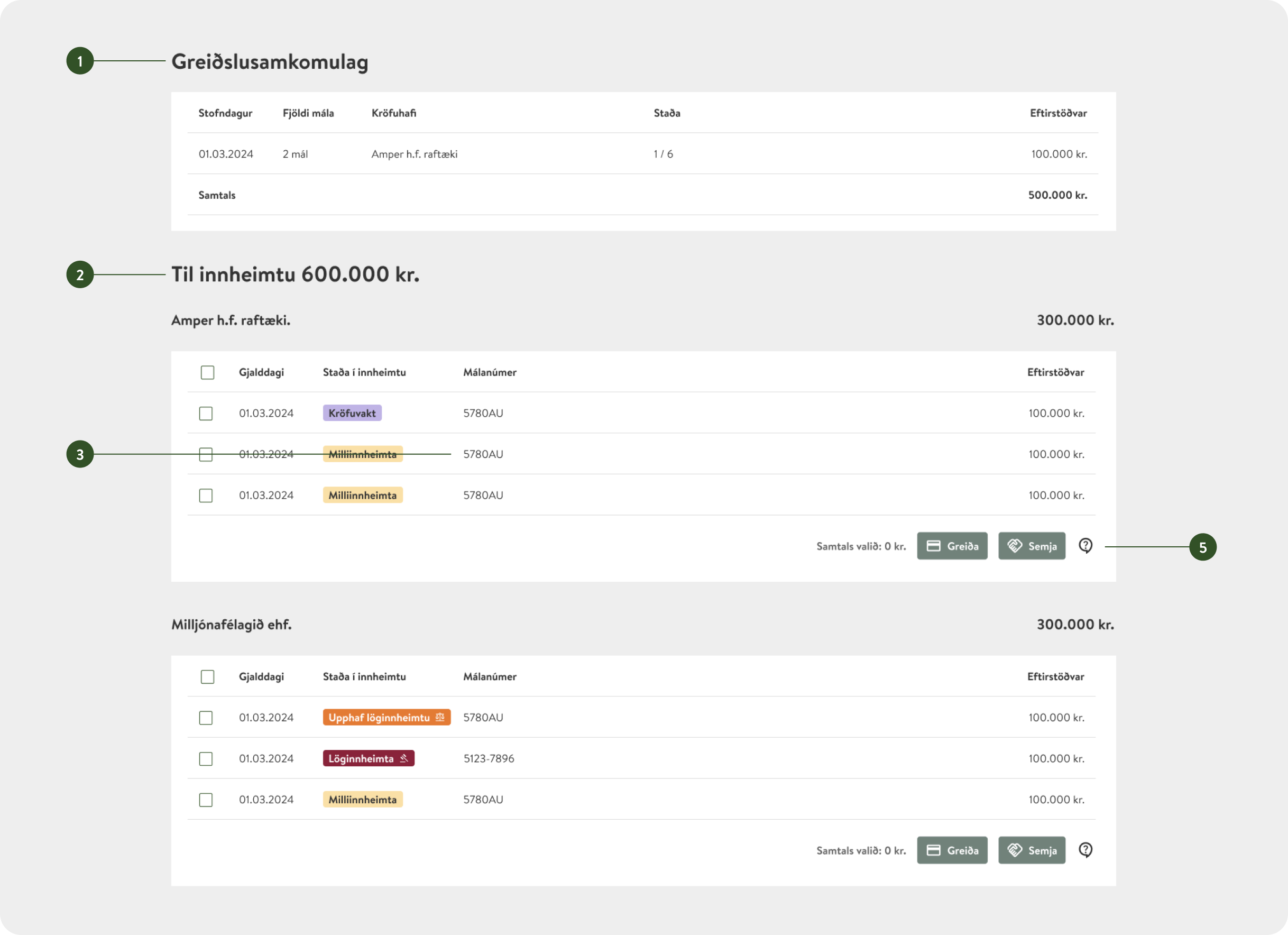 Screenshot of homepage